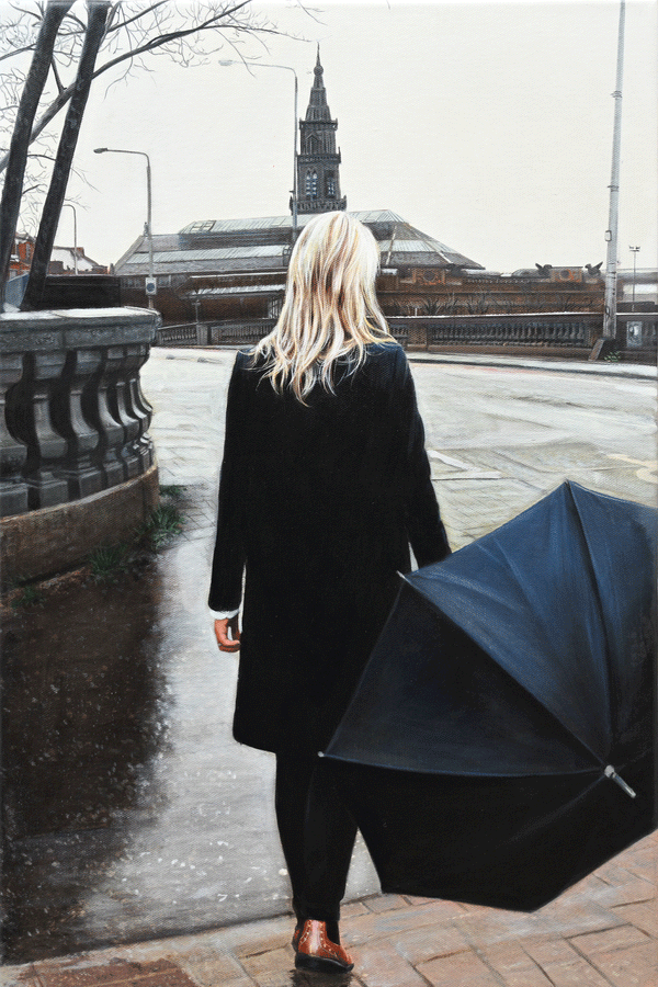 Black Coat and Umbrella