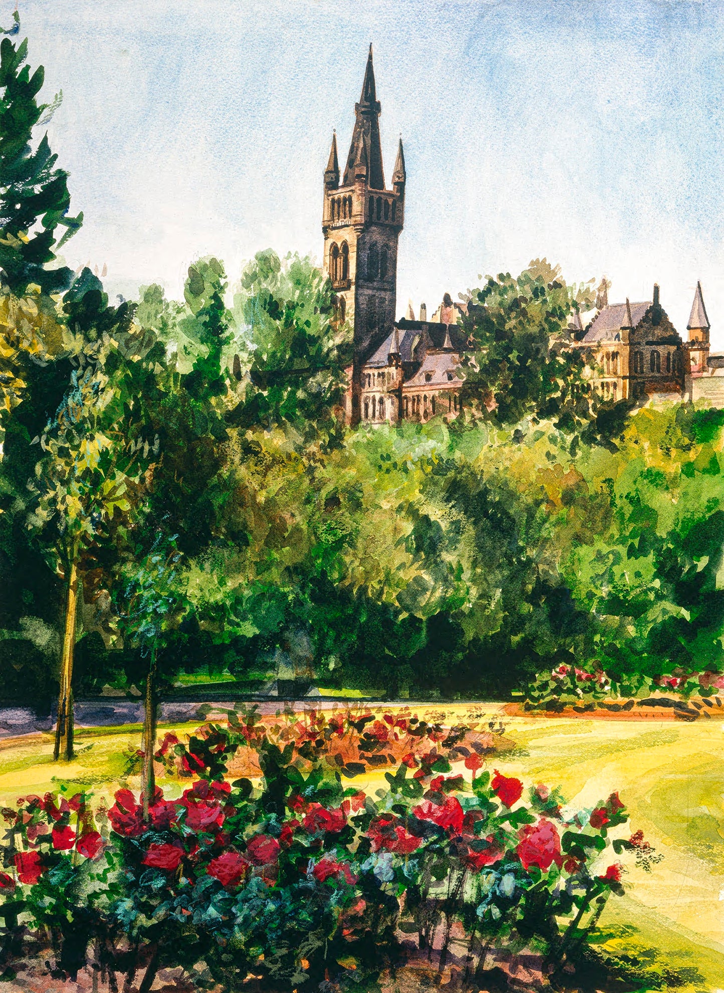 Glasgow University From Kelvingrove
