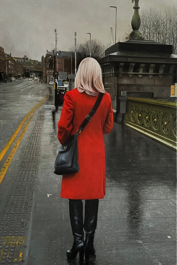 Red Coat on the Bridge (0707)