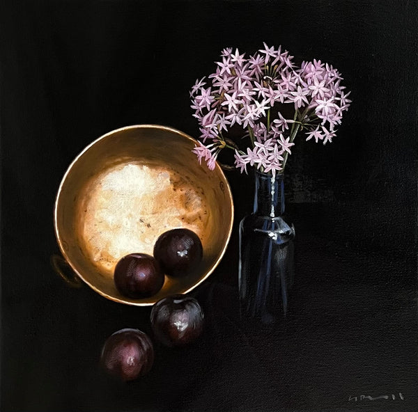 Still Life with a Gold Bowl and Flowers (0729)
