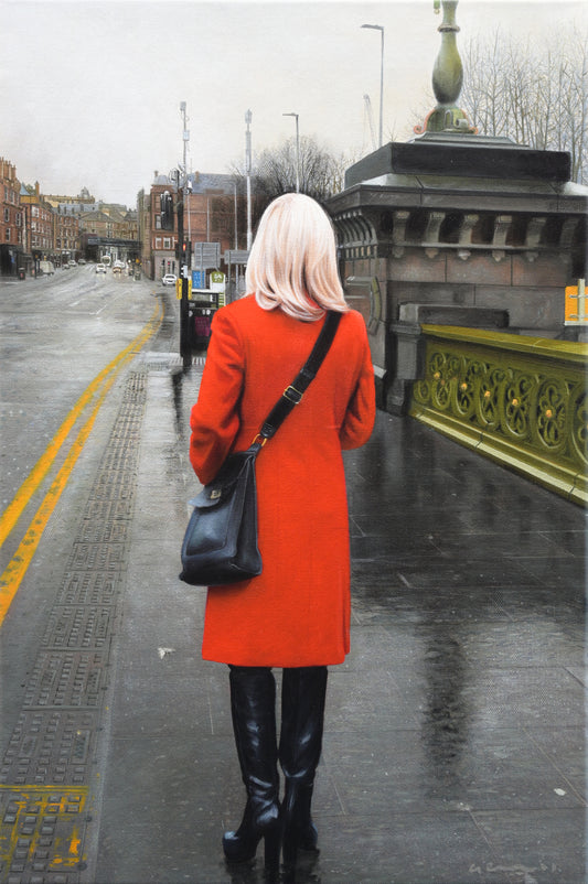 Red Coat on the Bridge