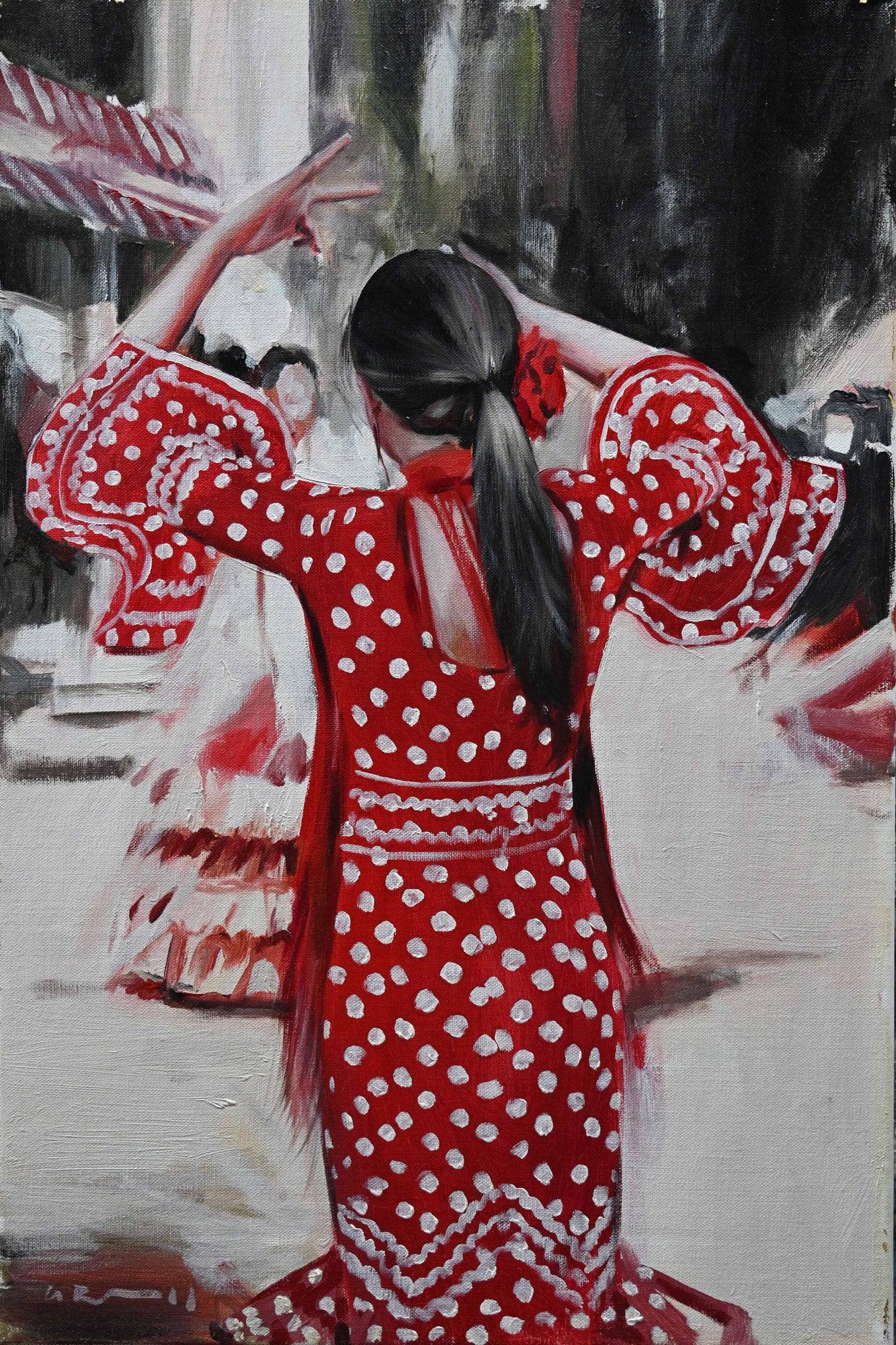 Spanish Dancer in Red