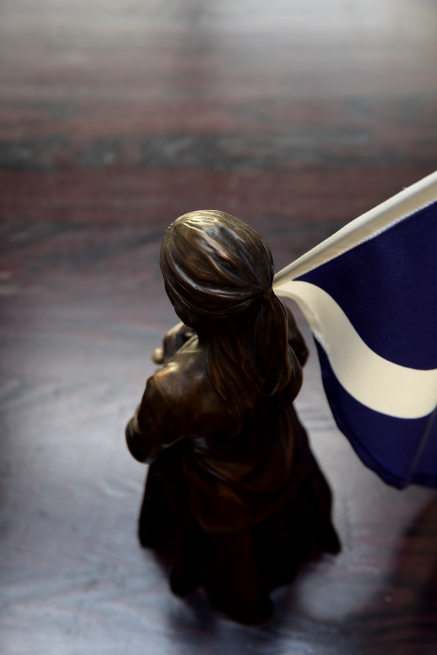 Girl with a Flag