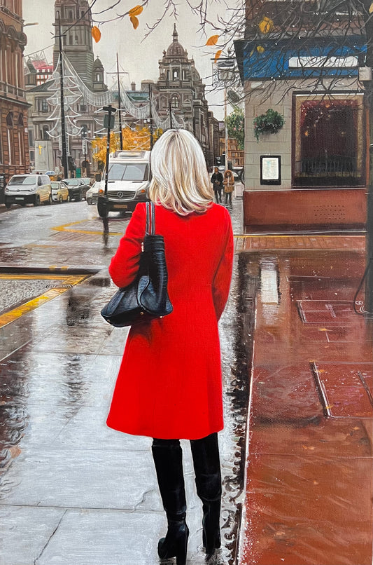 Towards George Square in Red (0622)