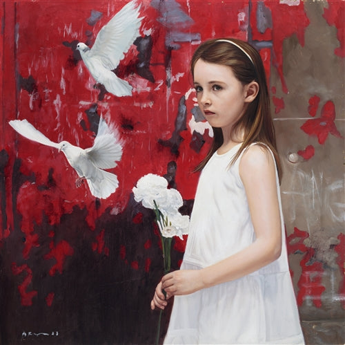 Girl with White Carnations