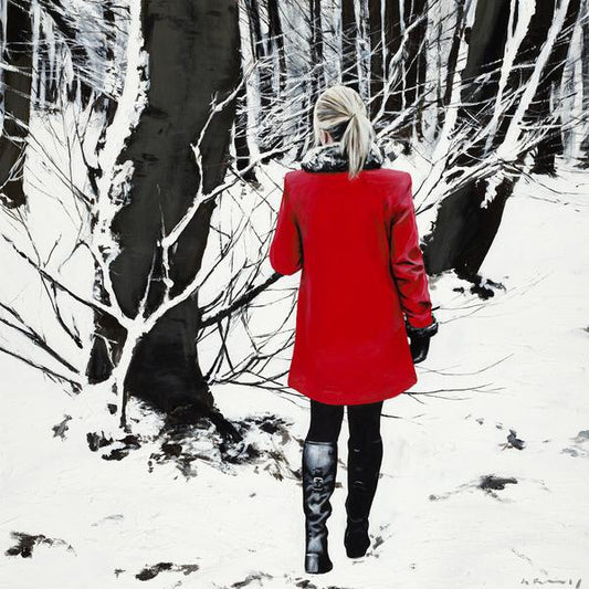 Red Coat in Winter